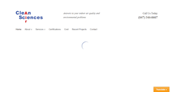 Desktop Screenshot of cleanairsciences.com